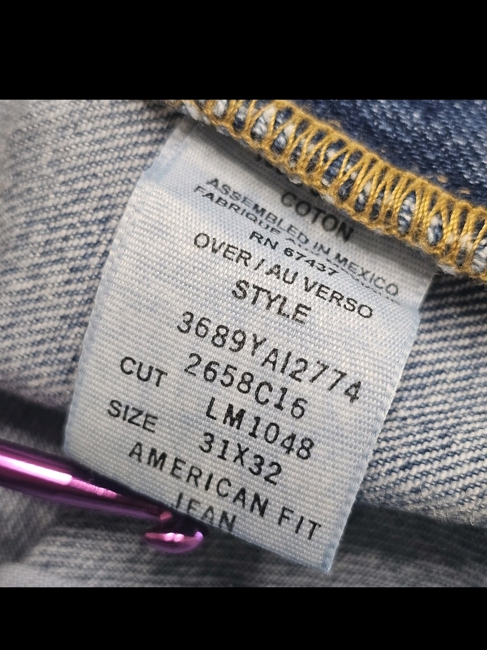 Vintage 90s Polo Jeans Co Ralph Lauren Jeans American Fit Mens 29 X 33 Flag - Picture 4 of 16